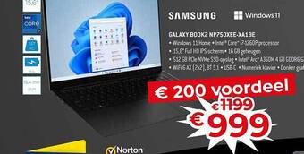 Exellent Samsung galaxy book2 np750xee-xa1be aanbieding