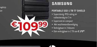 Exellent Samsung portable ssd 1 tb t7 shield aanbieding
