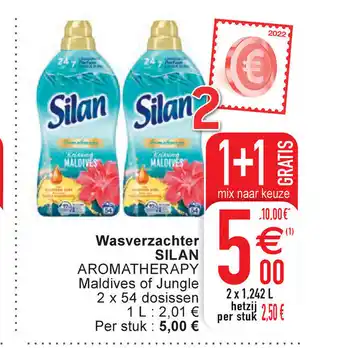 Cora Silan Wasverzachter aromatherapy Maldives of jungle 2x1,242 L 1+1 gratis aanbieding