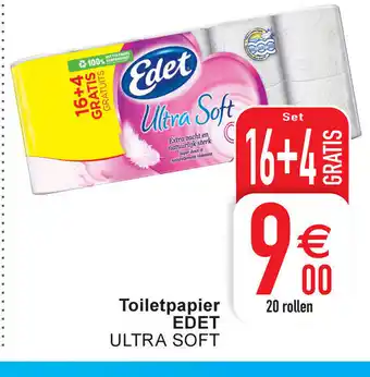 Cora Edet toiletpapier ultra soft 16+4 gratis aanbieding