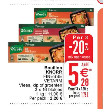 Knorr finesse bouillon 3x160g