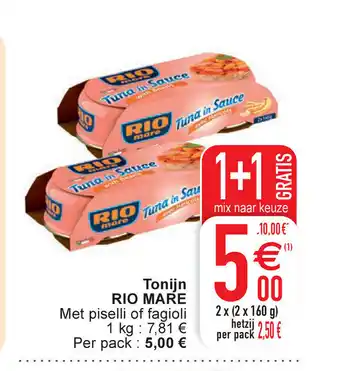 Cora Rio marie Tonijn 2x(2x160g) 1+1 gratis aanbieding