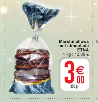 Cora Etna marshmallows met chocolade 250g aanbieding