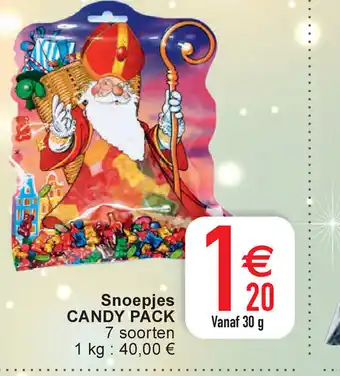 Cora Snoepjes candy pack 7 soorten 30g aanbieding