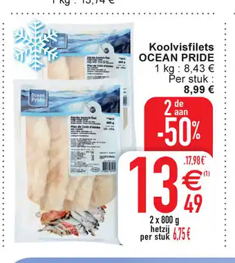 Cora Ocean pride Koolvisfilets 800g aanbieding