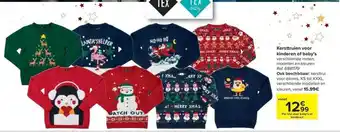 Carrefour Kersttruien voor kinderen of baby's ook beschikbaar aanbieding