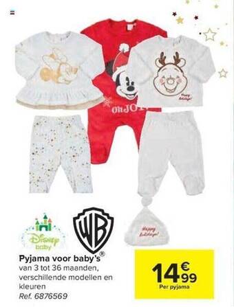 Carrefour Pyjama voor baby's aanbieding