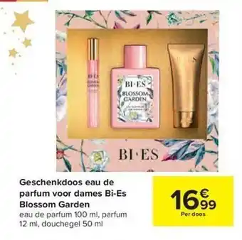 Carrefour Geschenkdoos eau de parfum voor dames bi-es blossom garden aanbieding