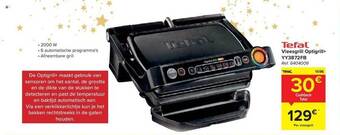 Carrefour Tefal vleesgrill optigrill+ yy3872fb aanbieding