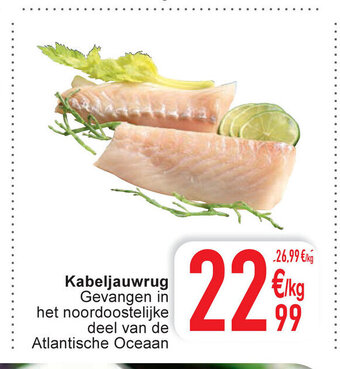 Cora Kabeljauwrug aanbieding