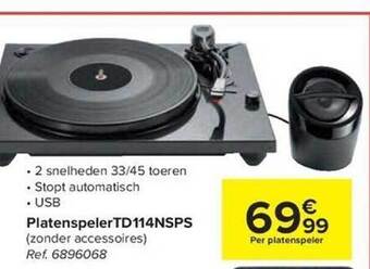 Platenspeler td114nsps
