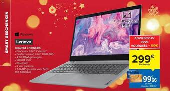 Carrefour Lenovo ideapad 3 15igl05 aanbieding