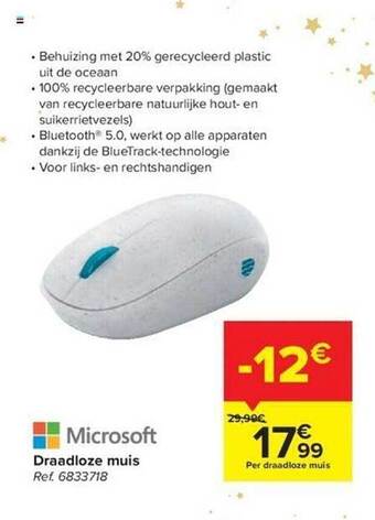 Carrefour Microsoft draadloze muis aanbieding