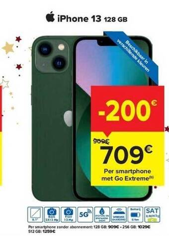 Carrefour Iphone 13 128 gb aanbieding