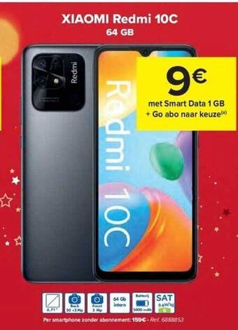 Carrefour Xiaomi redmi 10c 64 gb aanbieding