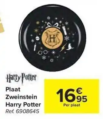Carrefour Plaat zweinstein harry potter aanbieding