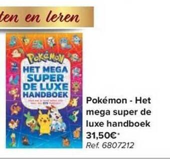 Carrefour Pokémon - het mega super de luxe handboek aanbieding