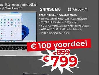 Exellent Samsung galaxy book2 np750xed-kc3be aanbieding