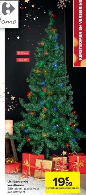 Carrefour Lichtgevende kerstboom aanbieding