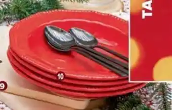 Diep bord 23 cm, romantisch rood of wit Ref. 6671612