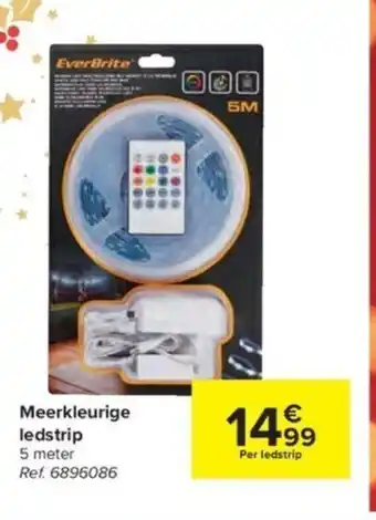 Carrefour Meerkleurige ledstrip 5 meter Ref. 6896086 aanbieding