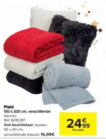 Carrefour Plaid 150 x 200 cm Ref. 6215337 aanbieding