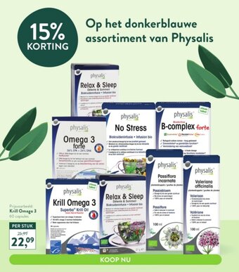 Holland & Barrett Physalis Krill Omega 3 60 Capsules aanbieding