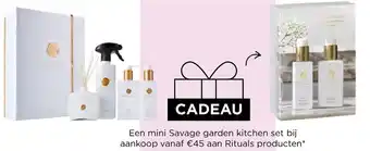 ICI PARIS XL Een Mini Savage Garden Kitchen Set Bij Aankoop vanaf €45 aan Rituals Producten aanbieding