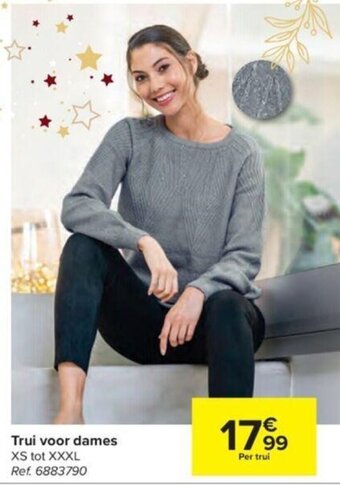 Carrefour Trui voor Dames XS tot XXXL aanbieding