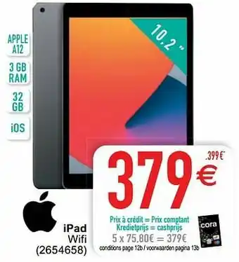 Cora Apple ipad wifi aanbieding
