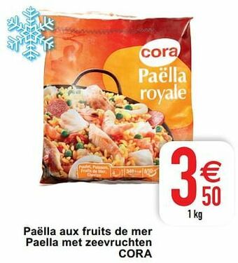 Cora Paëlla aux fruits de mer paella met zeevruchten cora aanbieding