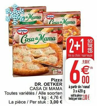 Cora Pizza dr. oetker casa di mama aanbieding