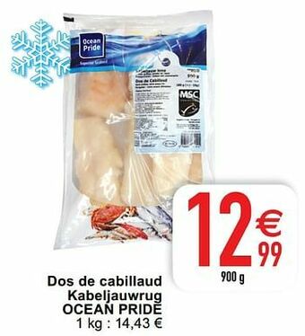 Cora Dos de cabillaud kabeljauwrug ocean pride aanbieding