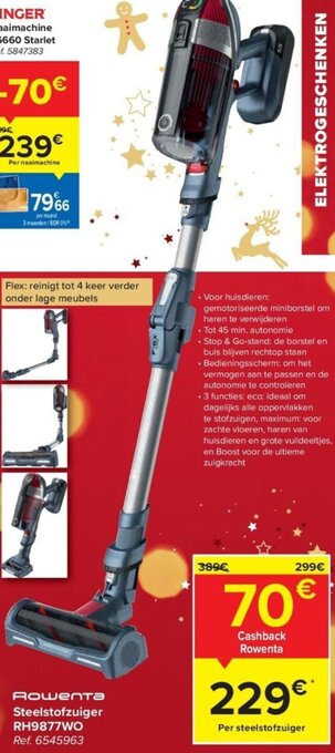 Carrefour Rowenta Steelstofzuiger RH9877WO aanbieding