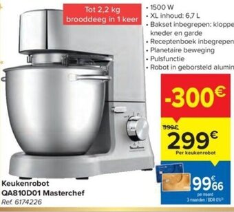 Carrefour Moulinex Keukenrobot QA810D01 Masterchef aanbieding