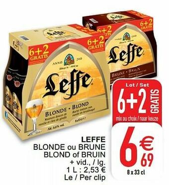 Cora Leffe blonde ou brune blond of bruin aanbieding