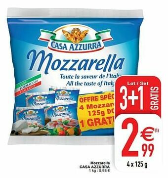 Cora Mozzarella casa azzurra aanbieding