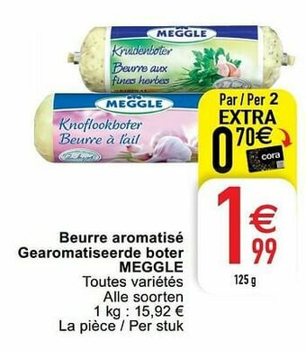 Cora Beurre aromatisé gearomatiseerde boter meggle aanbieding