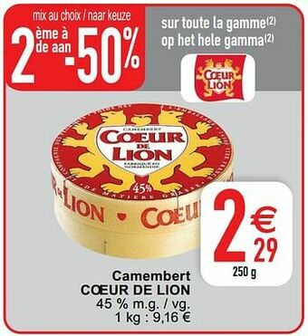 Cora Camembert coeur de lion aanbieding