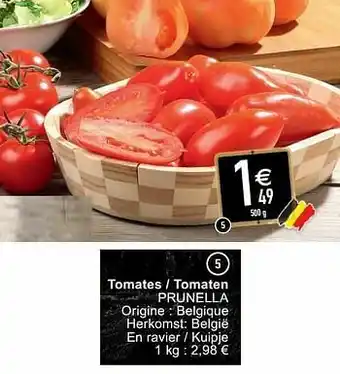 Cora Tomates - tomaten prunella aanbieding