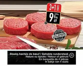 Cora Steaks hachés de boeuf - gehakte rundersteak aanbieding