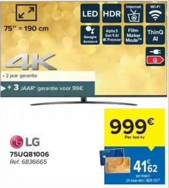 LG LED-TV 75" 75UQ81006