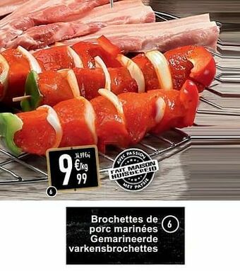 Cora Brochettes de porc marinées gemarineerde varkensbrochettes aanbieding