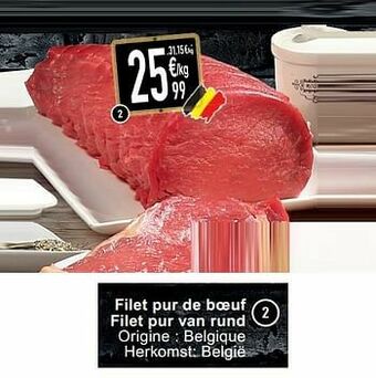 Filet pur de boeuf filet pur van rund