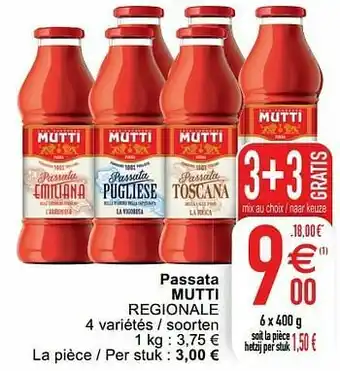Cora Passata mutti regionale aanbieding