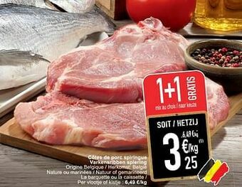 Cora Côtes de porc spiringue varkensribben spiering aanbieding