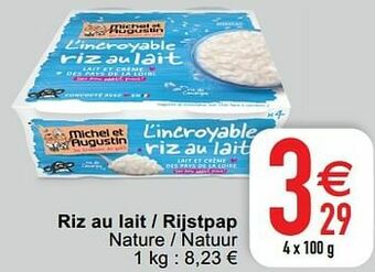 Cora Riz au lait - rijstpap aanbieding