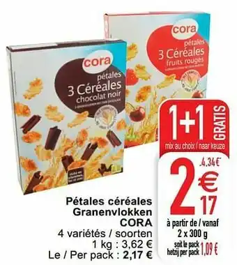 Cora Pétales céréales granenvlokken cora aanbieding