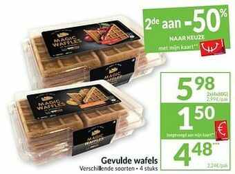 Intermarché Gevulde wafels aanbieding