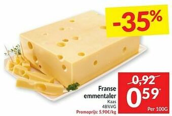 Intermarché Franse emmentaler kaas aanbieding